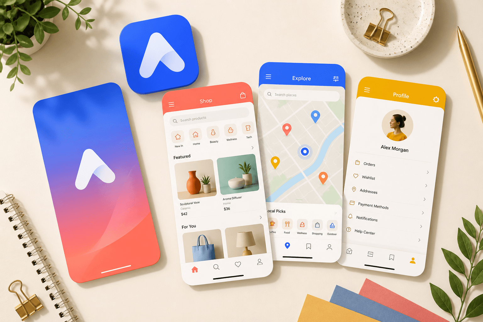 App icon, splash screen and store screenshots generated from a live website